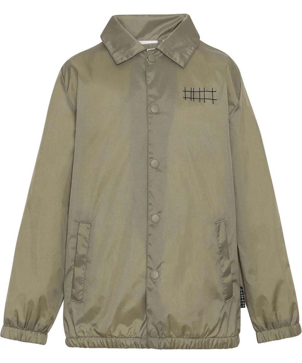 Hoskin - Khaki Green - Khakifarbene jacke aus 100 % recyceltem Nylon