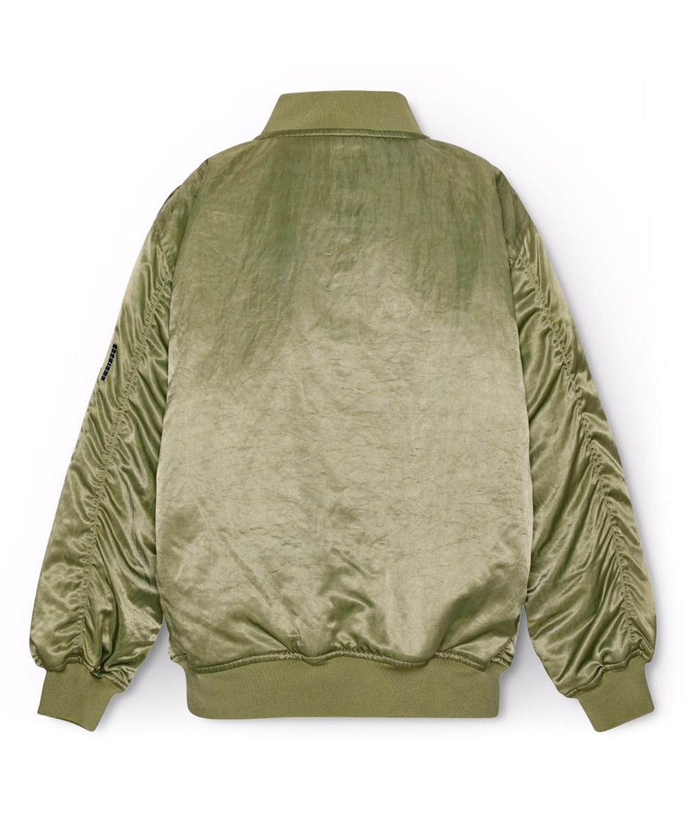 Howie - Growth - Grüne Bomberjacke mit Reißverschluss.