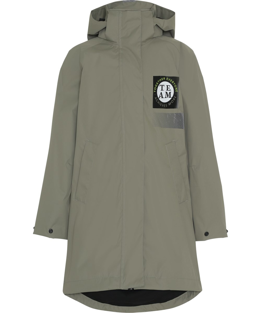 Win - Skate - Grüne lange wasserdichte Parkajacke