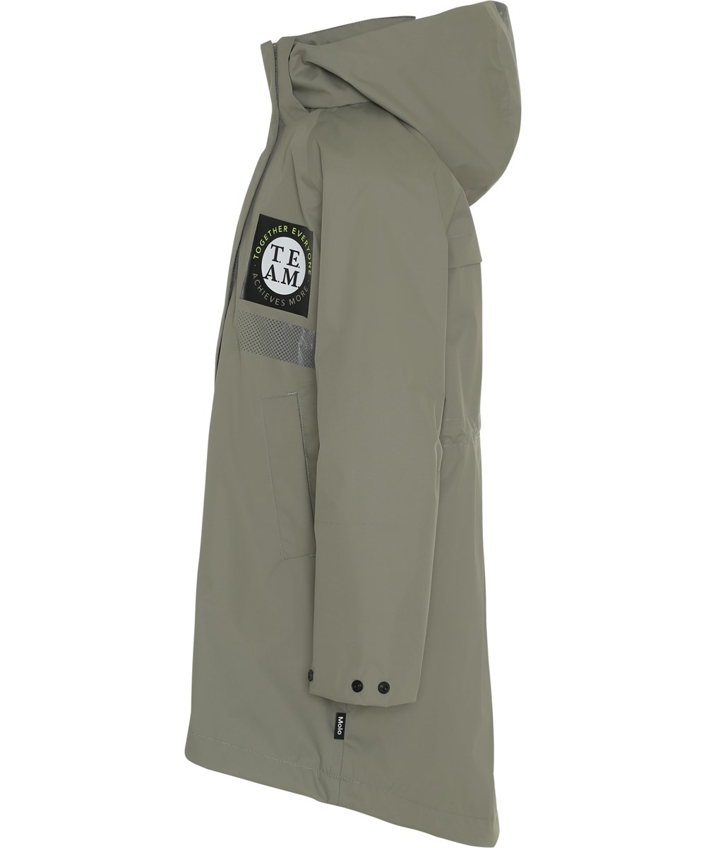 Win - Skate - Grüne lange wasserdichte Parkajacke