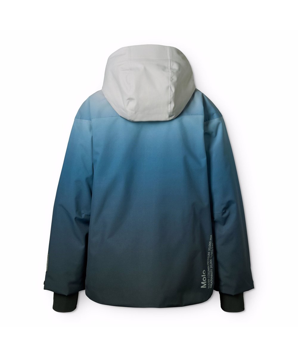 Alpine - Blue Ice - Wind- und wasserdichte blaue Winterjacke für Kinder aus recyceltem Polyester, gefüttert mit 3M™ Thinsulate™.