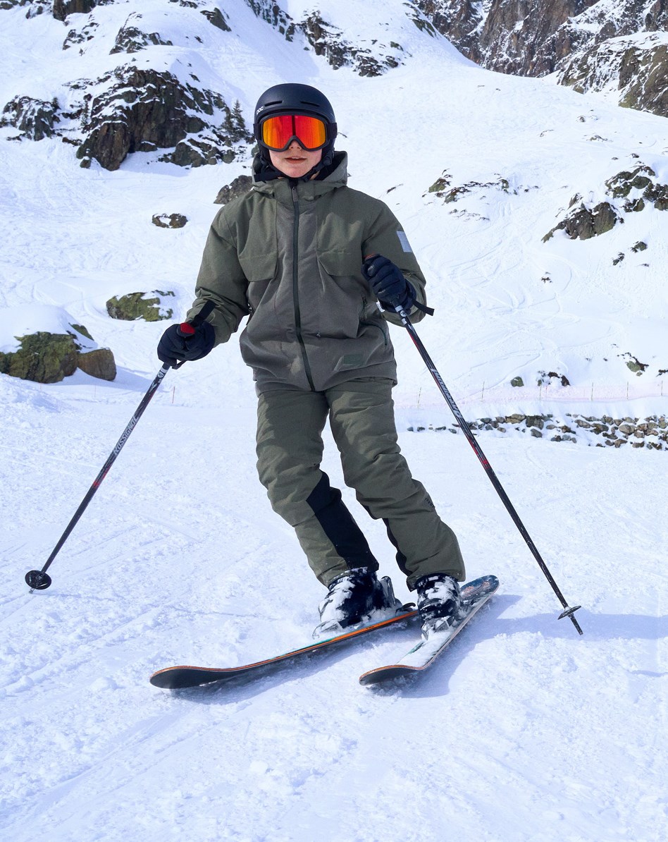 Alpine - Dusty Green - Recycelte Skijacke in Dunkelgrün