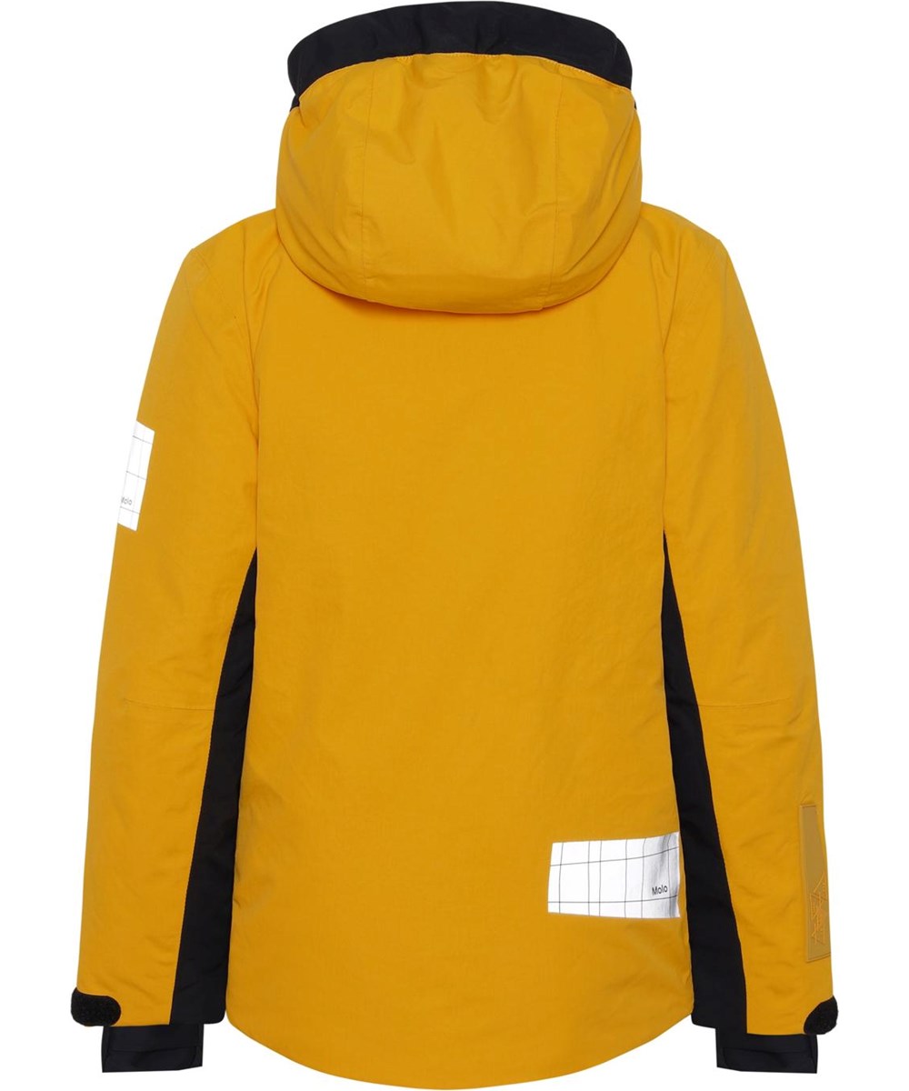 Alpine - Fire - Recycelte gelb-schwarze Skijacke