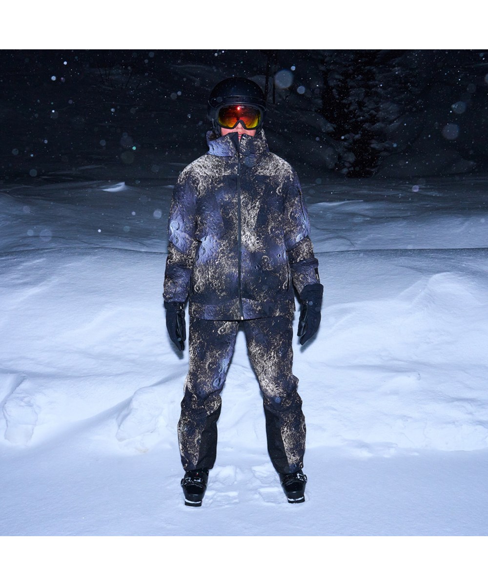 Alpine - Moon - Wind- und wasserdichte graue Winterjacke für Kinder aus recyceltem Polyester, gefüttert mit 3M™ Thinsulate™.