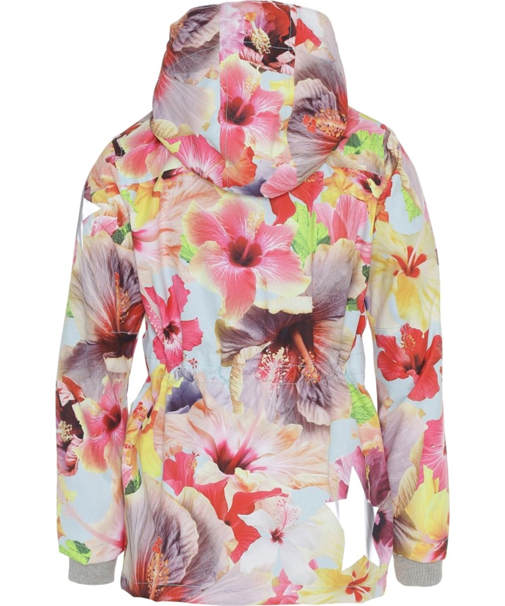 Carole - Hibiscus Dream - Wasserdichte Blumen Jacke