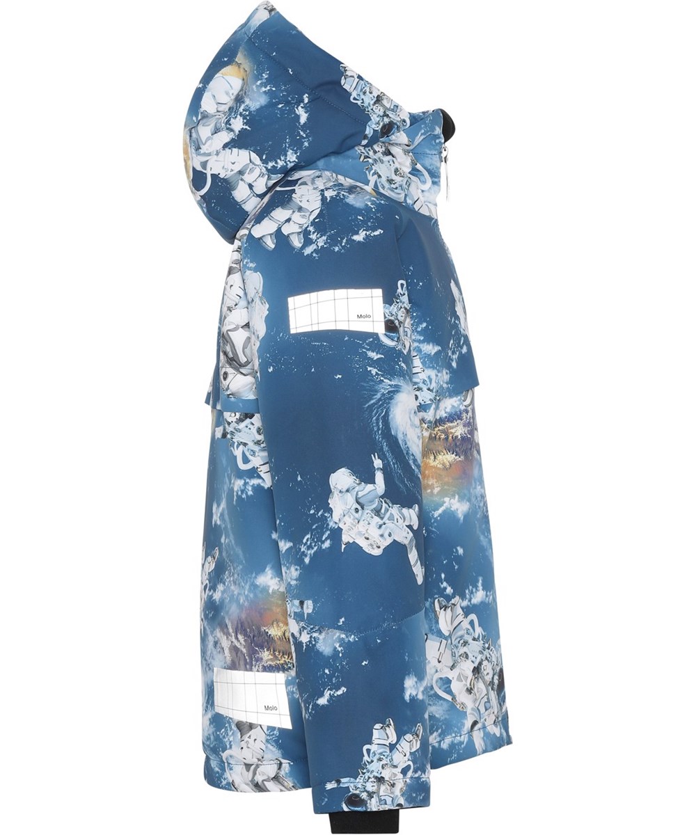 Castor - Astronauts - Recycelte Winterjacke in Blau mit Astronauten-Print