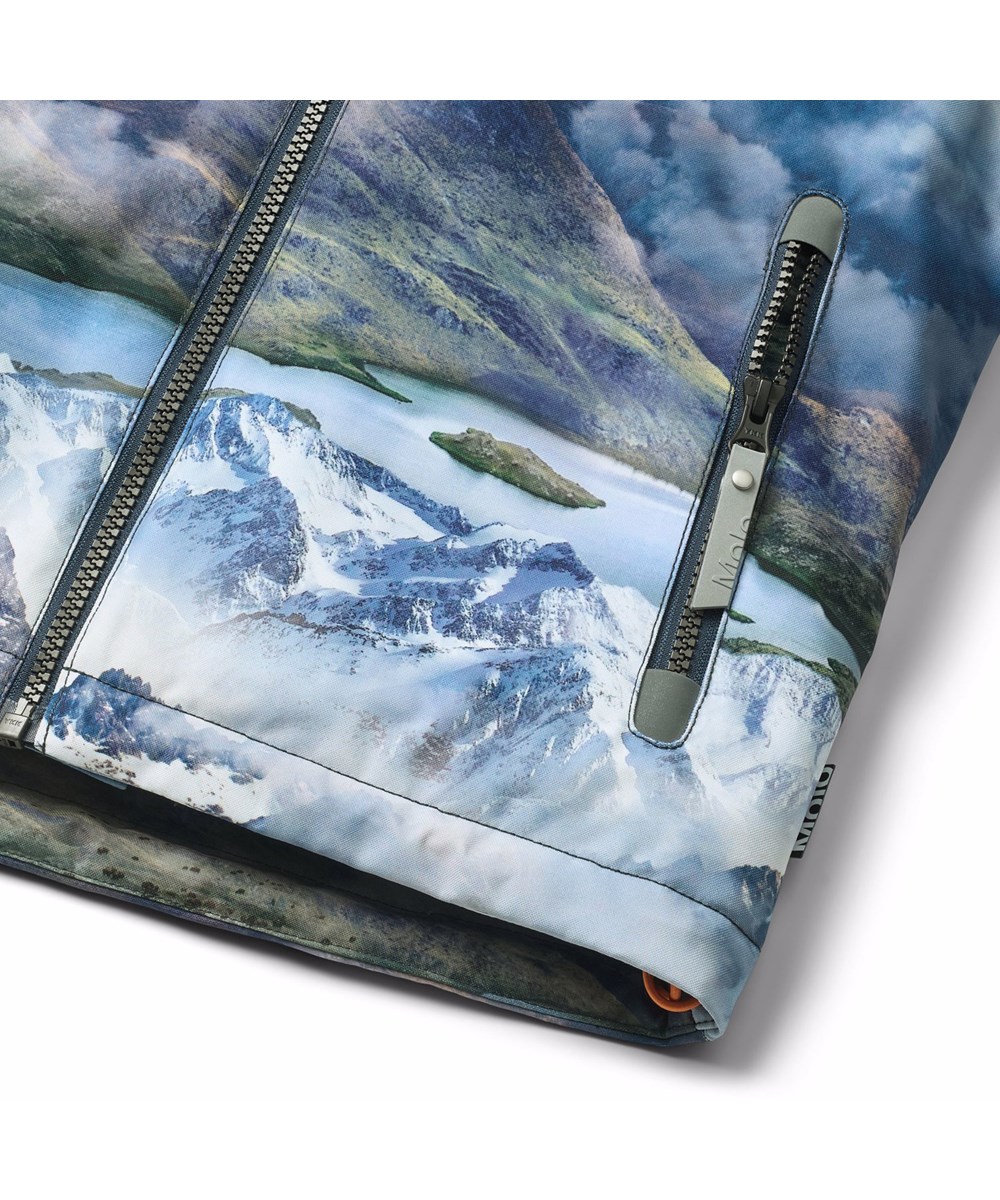 Castor - Snowy Mountains - Wind- und wasserdichte Winterjacke für Kinder aus recyceltem Polyester, gefüttert mit 3M™ Thinsulate™.