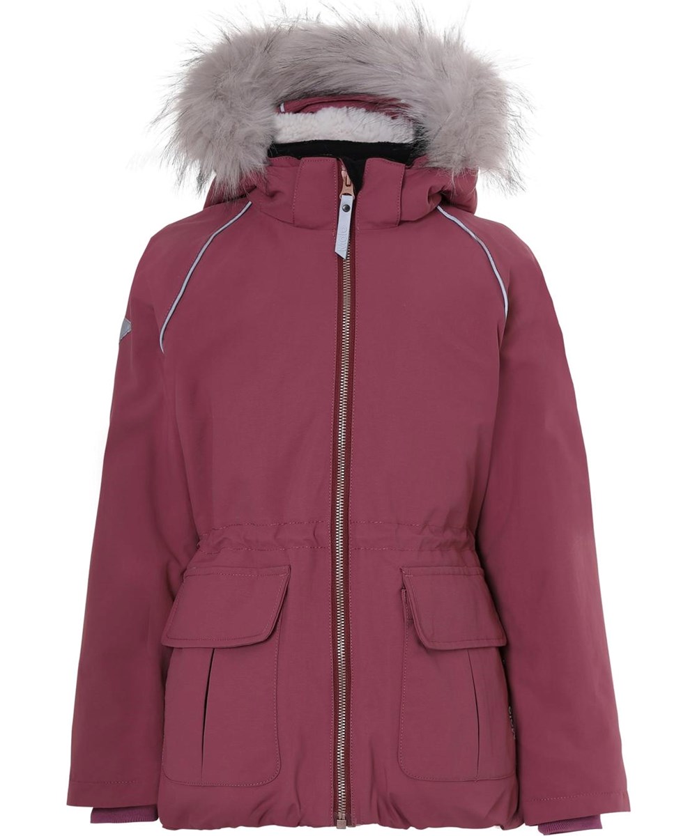 Cathy Fur Recycle - Maroon - 