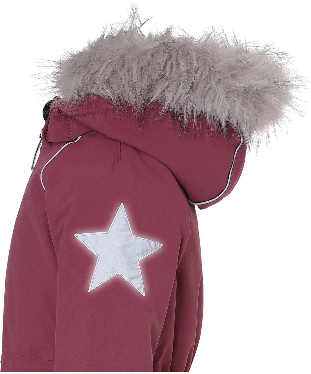 Cathy Fur Recycle - Maroon - 