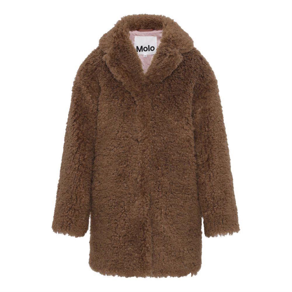 Haili - Deer - Weicher brauner Teddybärmantel - Molo