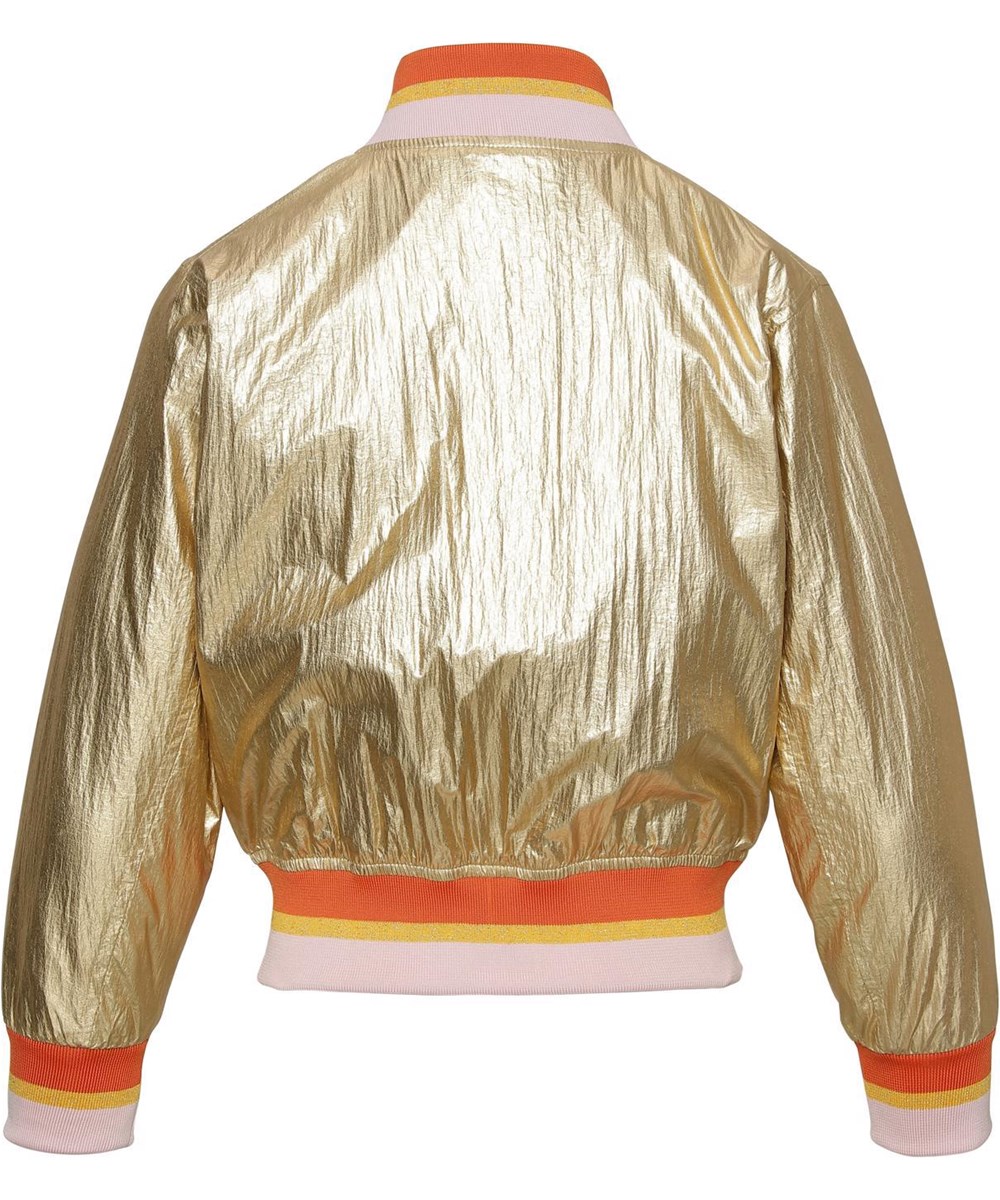 Haliva - Golden - Goldfarbene Bomberjacke mit Streifen