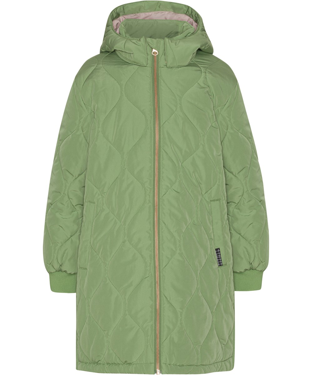 Hannah - Moss Green - Grüner gesteppter Daunenmantel