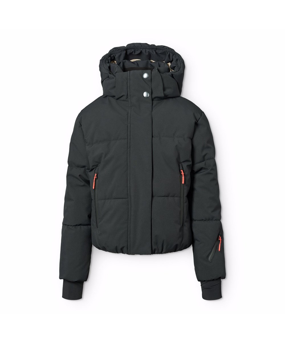 Hansine Pro - Black - Wind- und wasserabweisende schwarze Winterjacke für Kinder aus recyceltem Polyester mit recycelter Polyesterfüllung und 3M™ Thinsulate™.