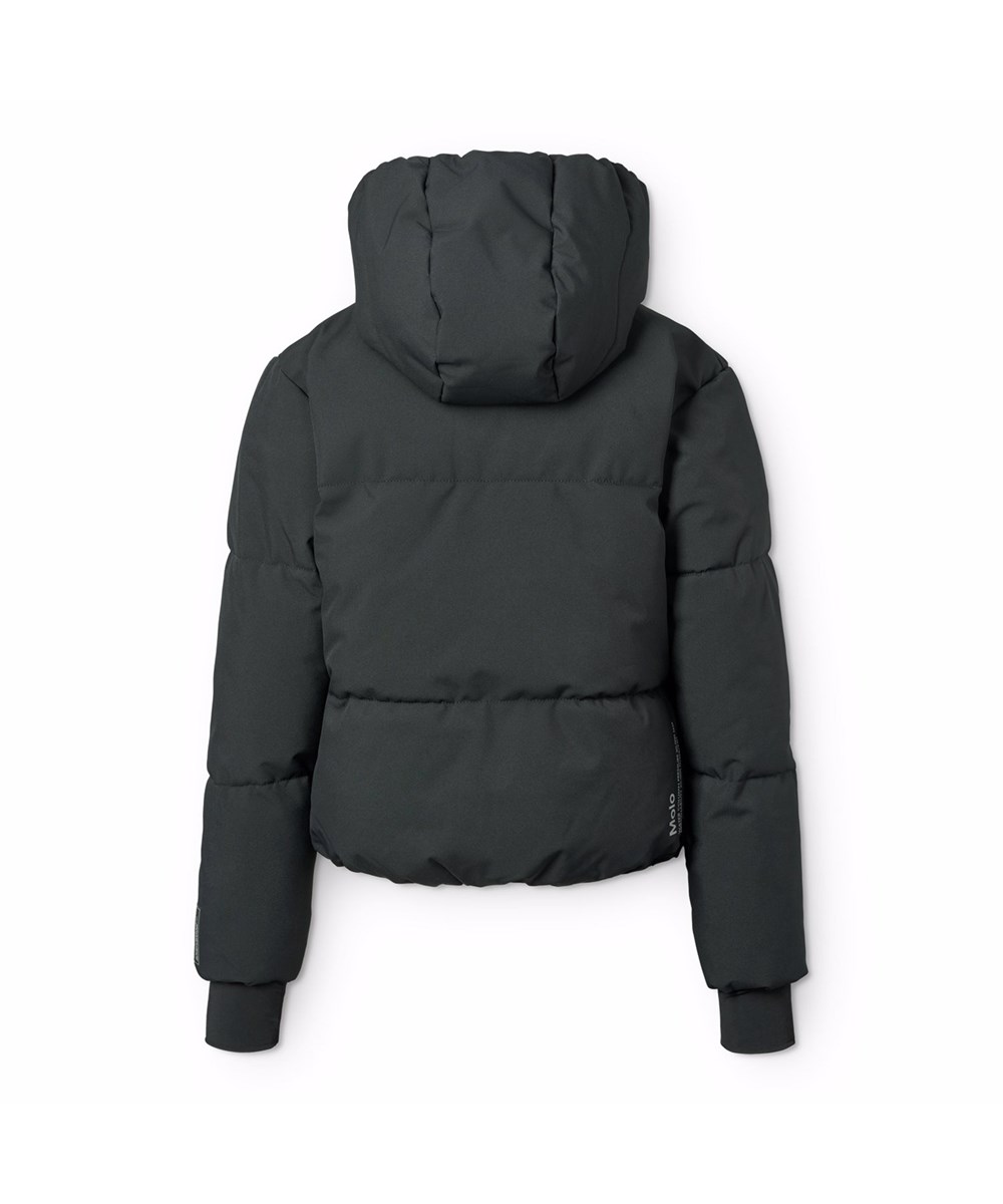 Hansine Pro - Black - Wind- und wasserabweisende schwarze Winterjacke für Kinder aus recyceltem Polyester mit recycelter Polyesterfüllung und 3M™ Thinsulate™.