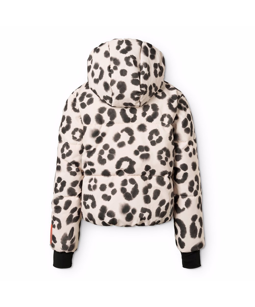 Hansine Pro - Snow Leo - Wind- und wasserabweisende Leoparden-Winterjacke für Kinder aus recyceltem Polyester mit recycelter Polyesterfüllung und 3M™ Thinsulate™.