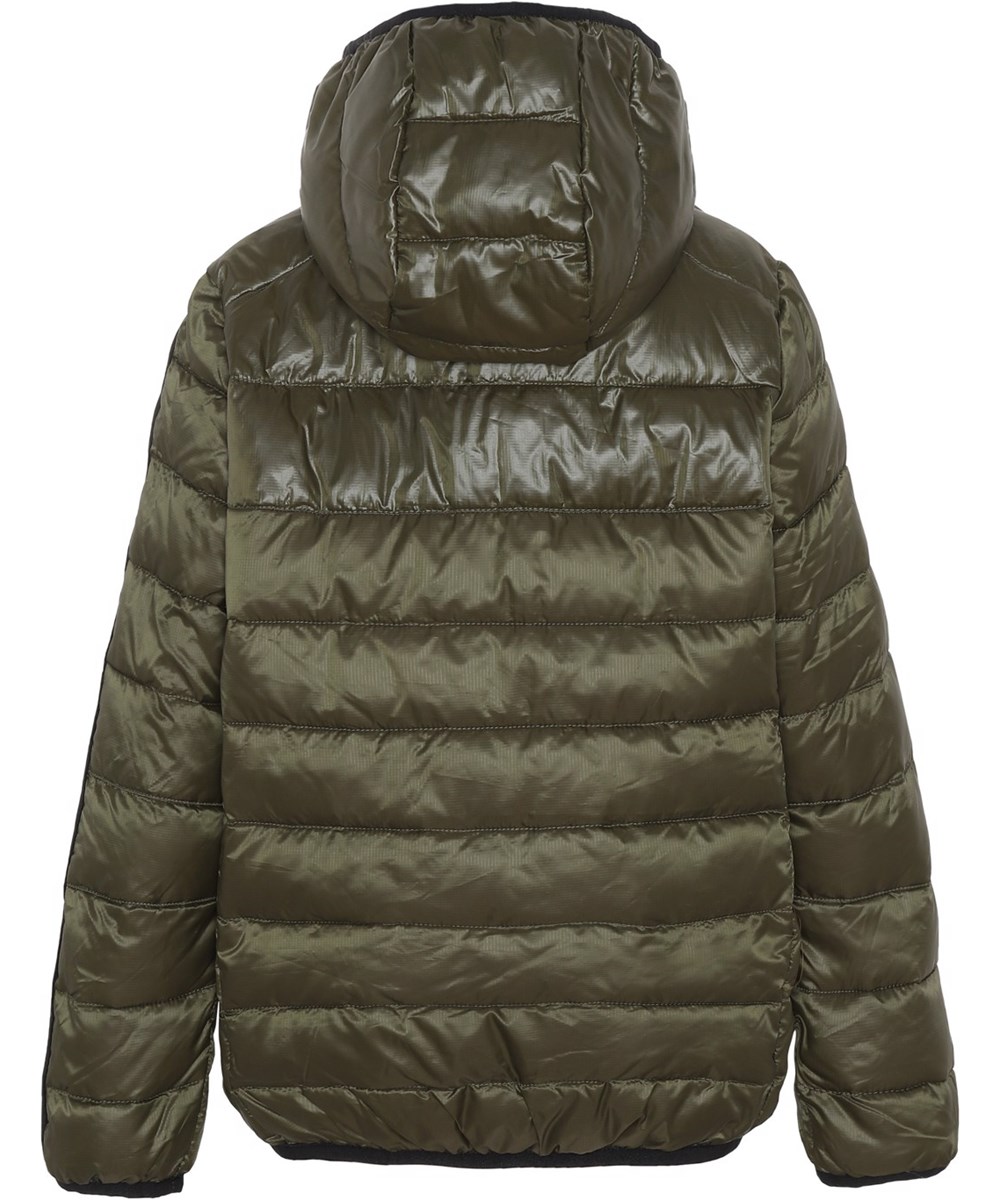 Hao - Vegetation - Grüne recycelte Daunenjacke mit pearl padding