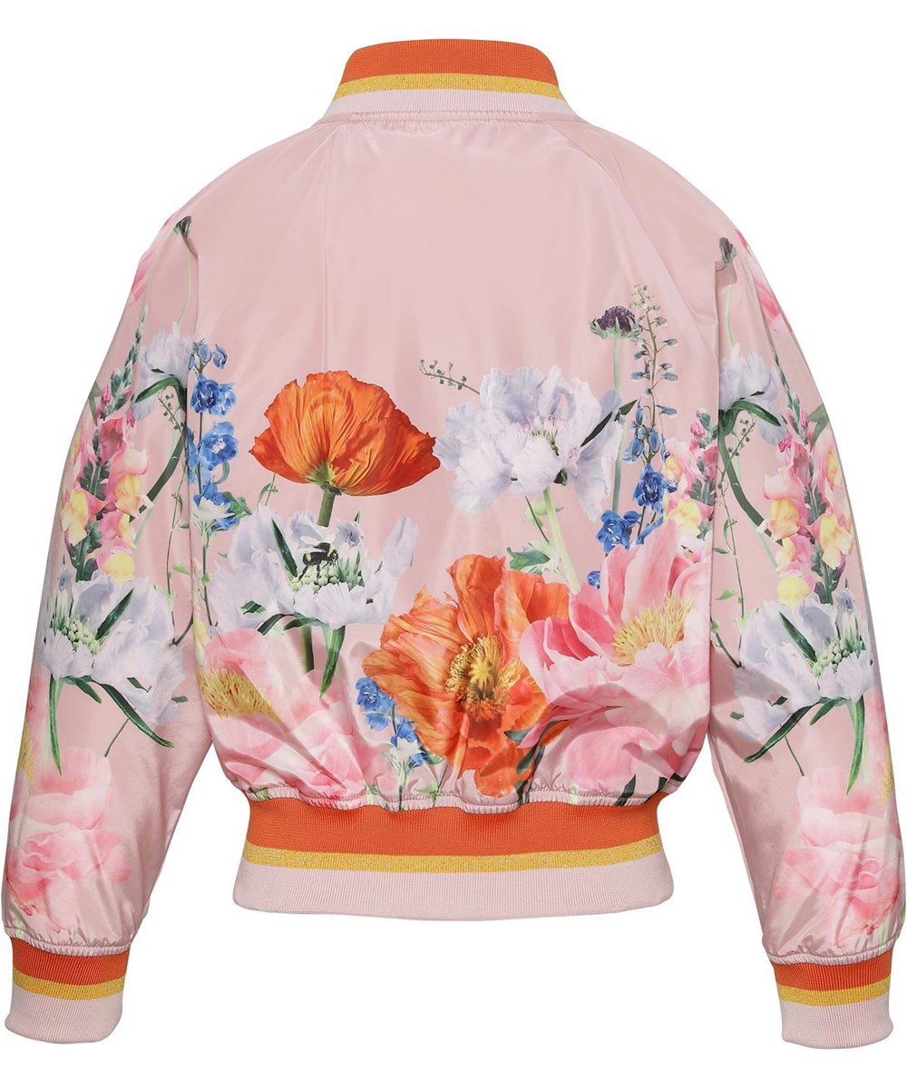 Happy - In Bloom Pink - Rosa Bomberjacke mit Blumendruck