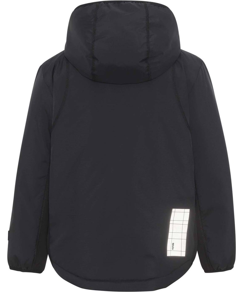 Haris - Black - Recycelter sportlicher Windbreaker in schwarzem Ripstop