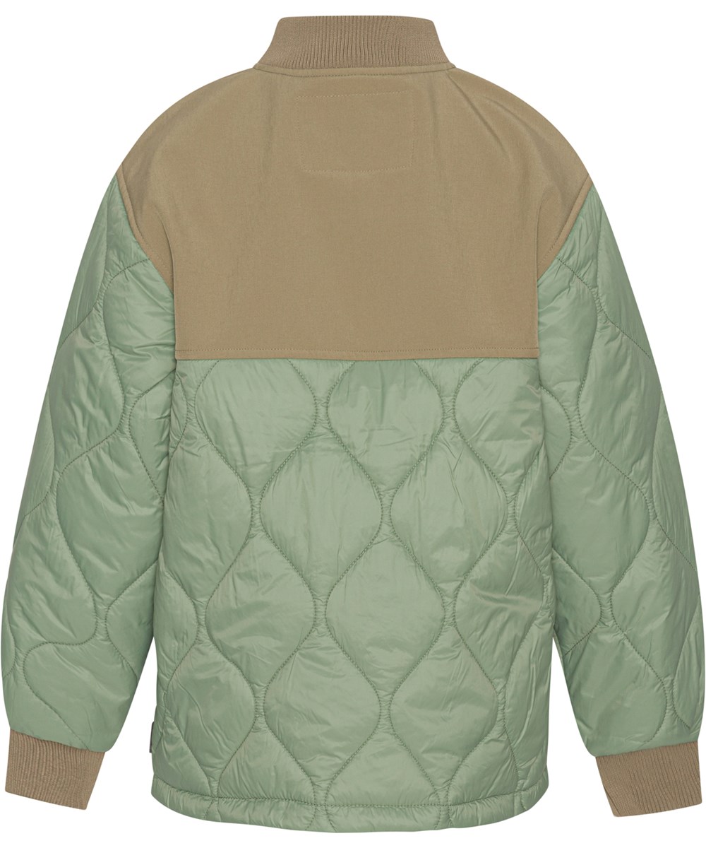 Harold - Meadow - gesteppte recycelte grüne Jacke