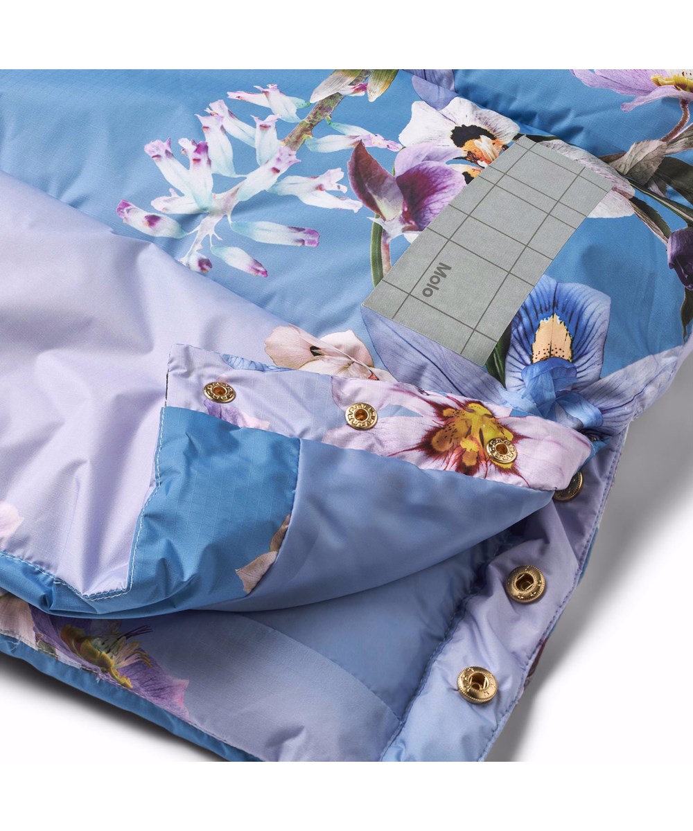Harper - Gradient Flower - Warme Pufferjacke für Kinder aus recyceltem Polyester mit Blumenmuster.