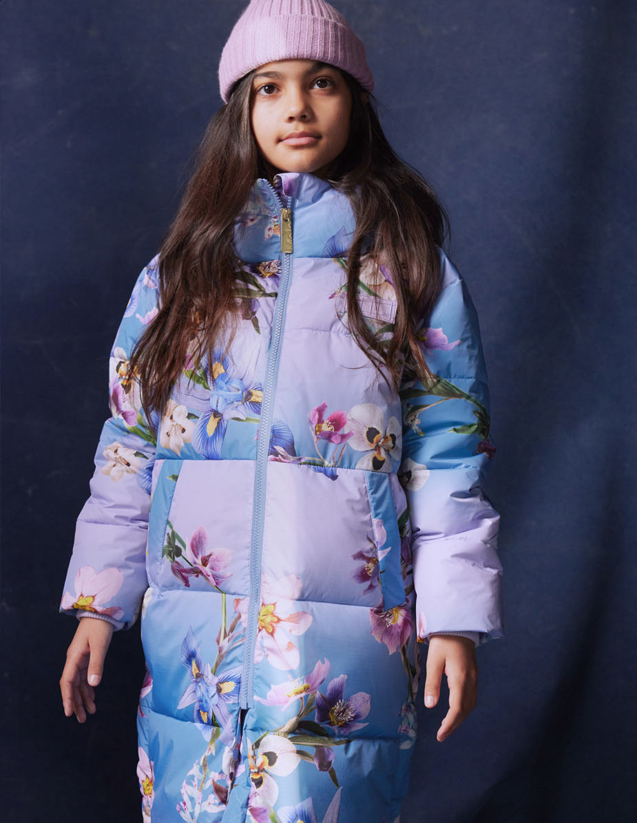 Harper - Gradient Flower - Warme Pufferjacke für Kinder aus