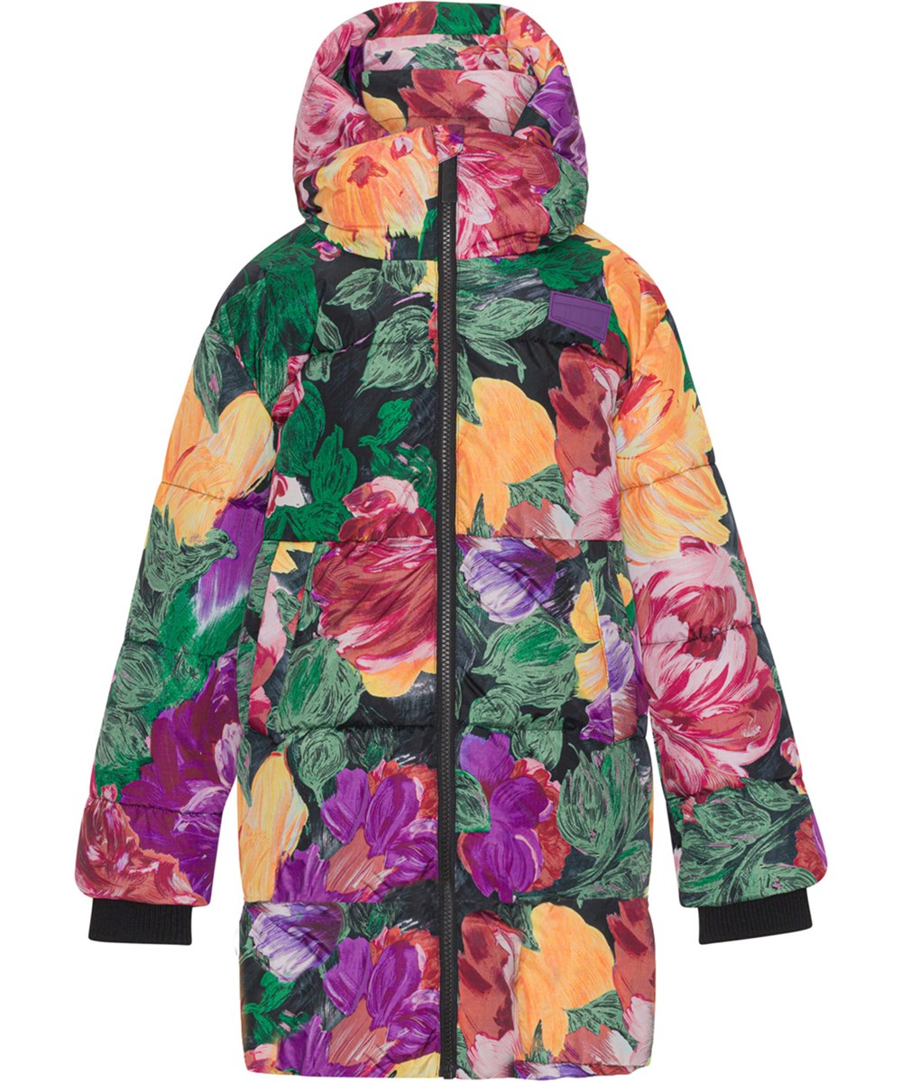 Harper - Painted Flowers - Recycelter Bettmantel mit Blumendruck