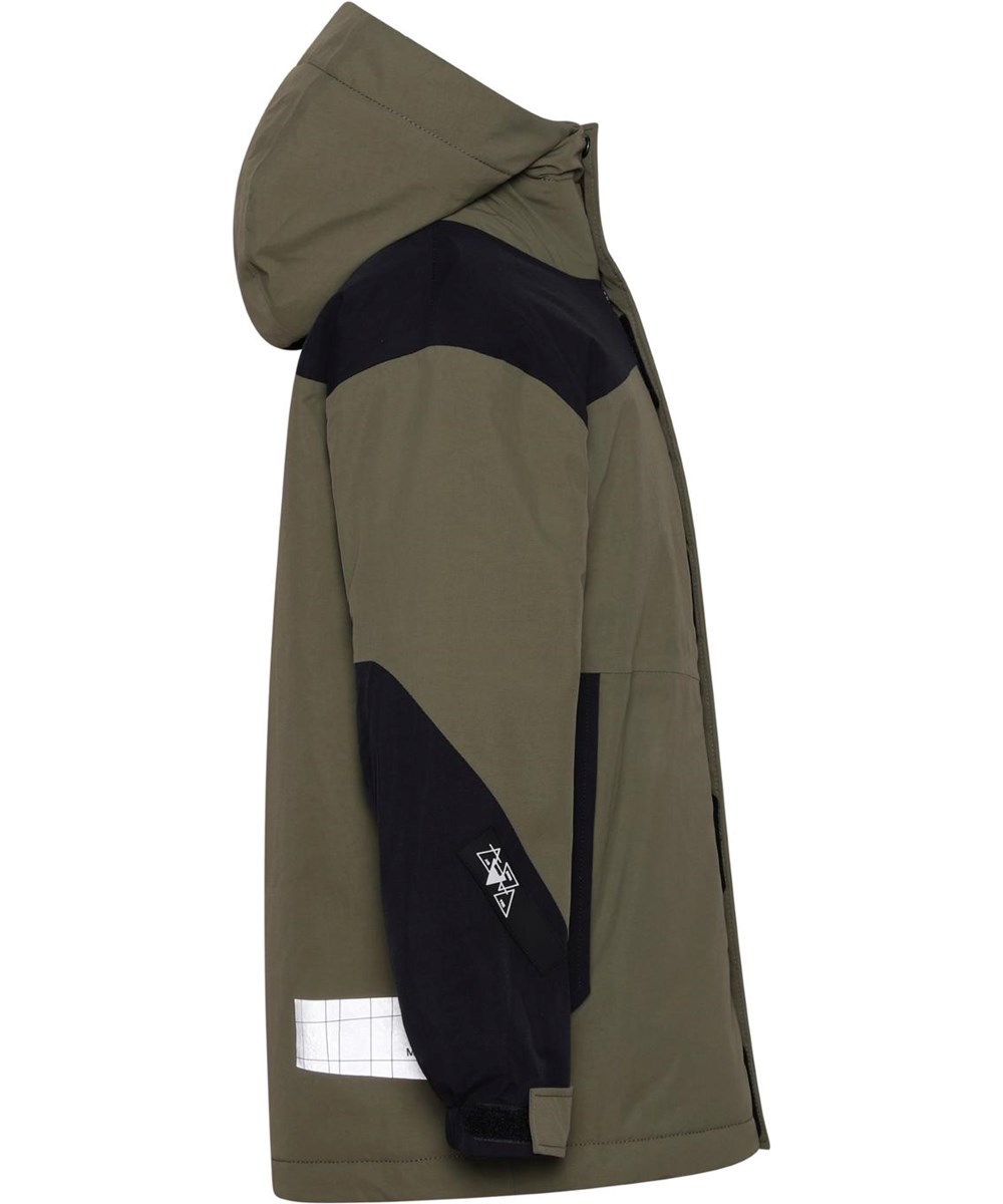 Harrison - Vegetation - Recycelte grüne Jacke mit schwarzen Details