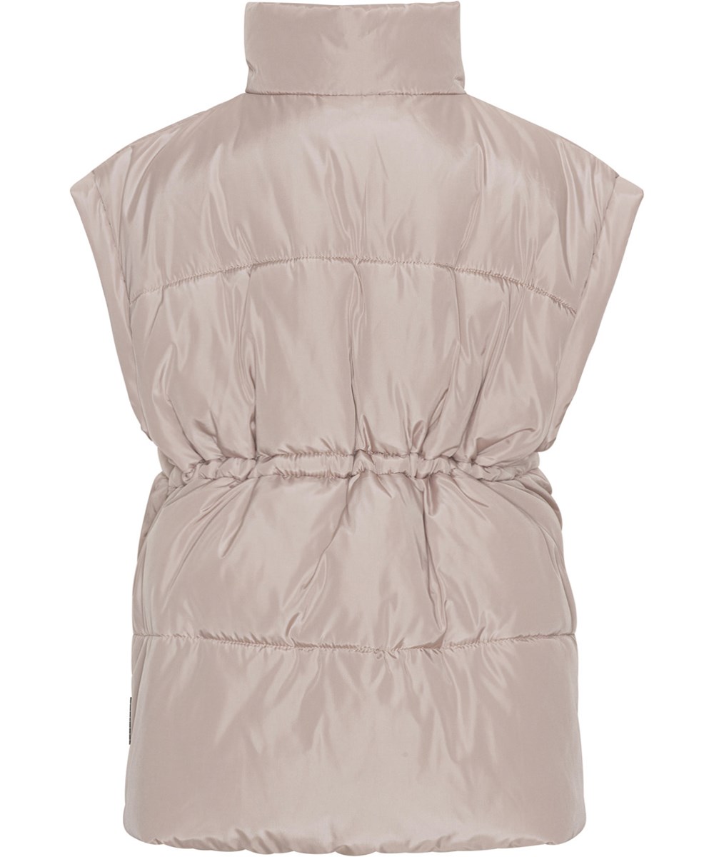 Harsha - Soft Mushroom - Rosa gepolsterte Weste aus recyceltem Polyester