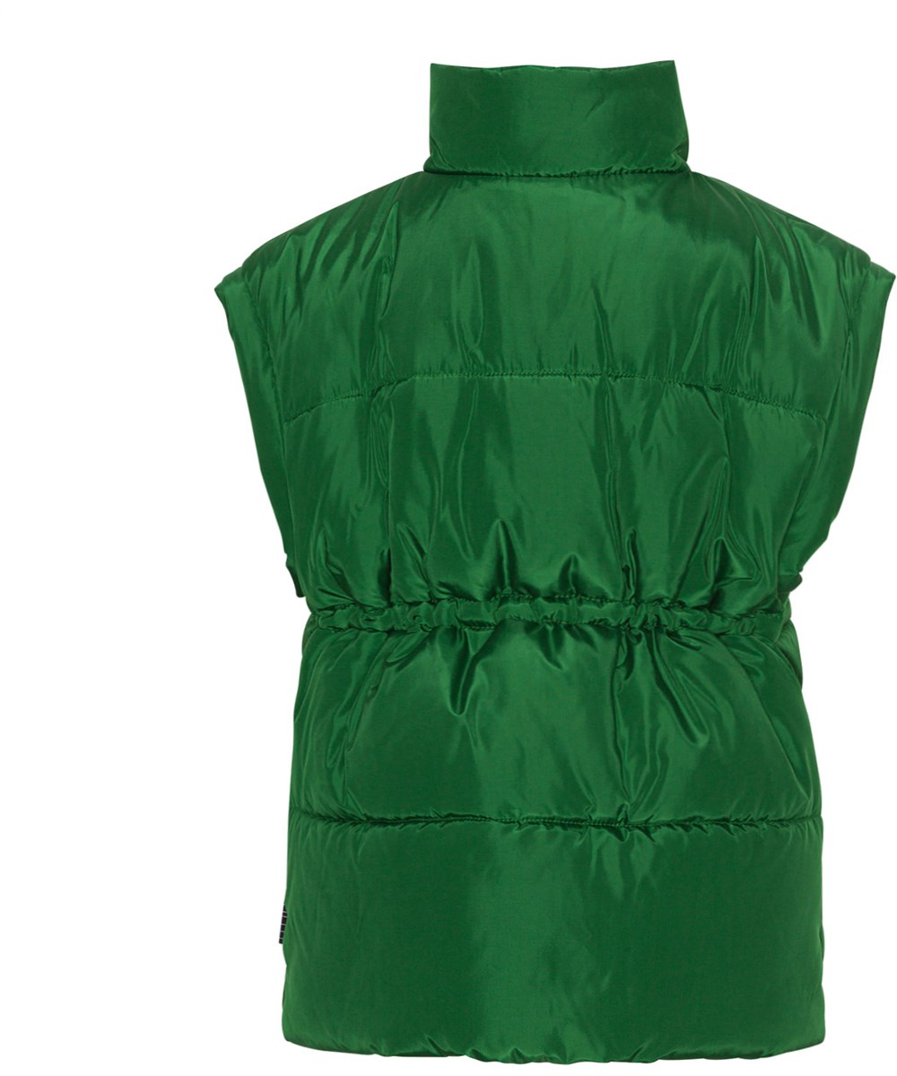 Harsha - Woodland Green - Grüne gepolsterte Weste aus recyceltem Polyester