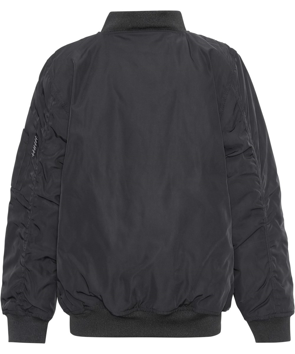 Heath - Black - Schwarze Bomberjacke mit NASA und Weltraum