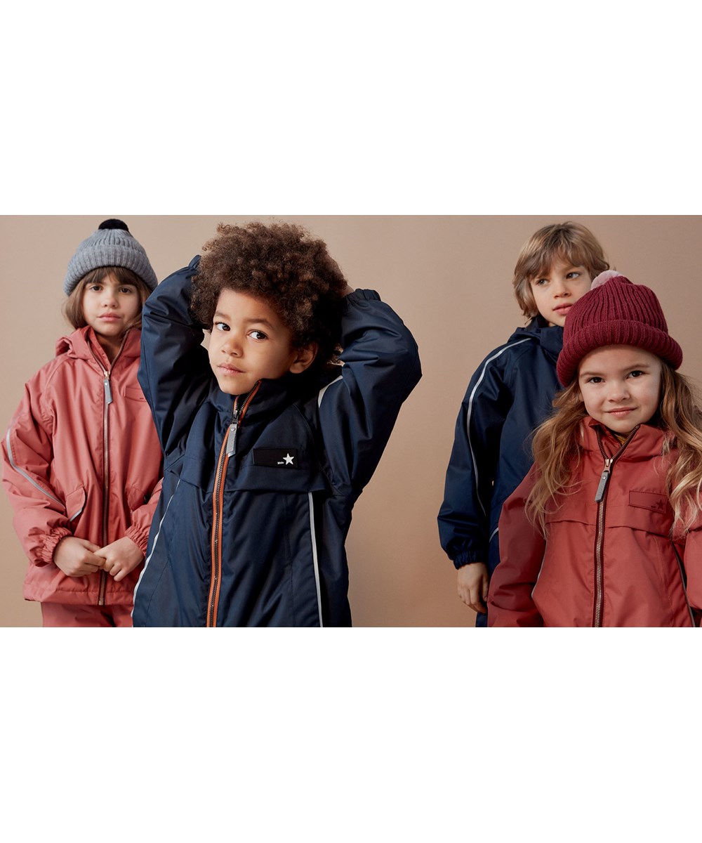 Heiko - Maple - Recycelte Unisex-Jacke in Rosa