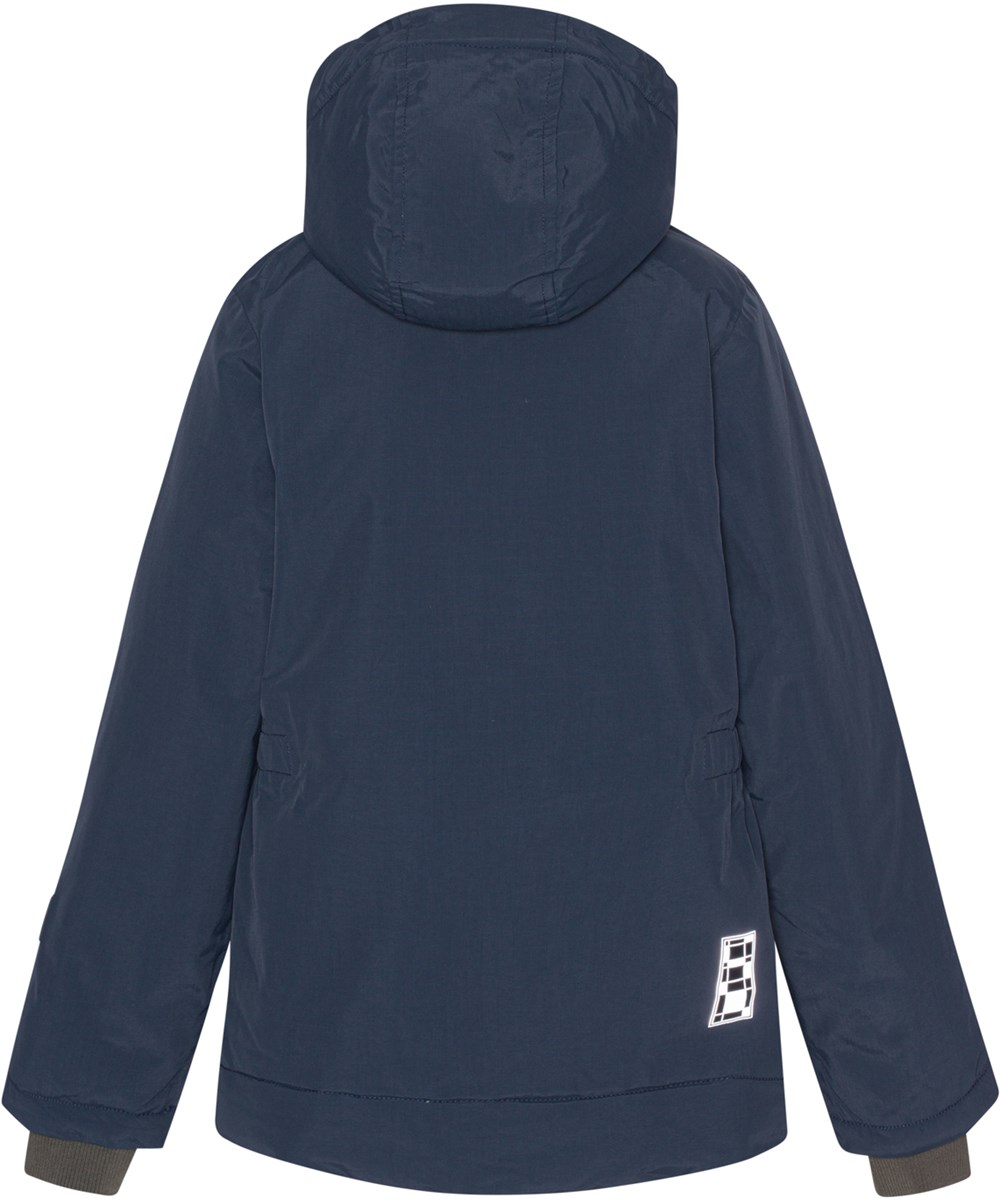 Heiko - Night Navy - Recycelte dunkelblaue Unisex-Winterjacke