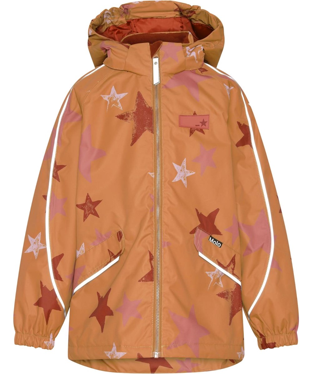Heiko - Rosewood Star - Recycelte Unisex-Jacke mit Stern-Print
