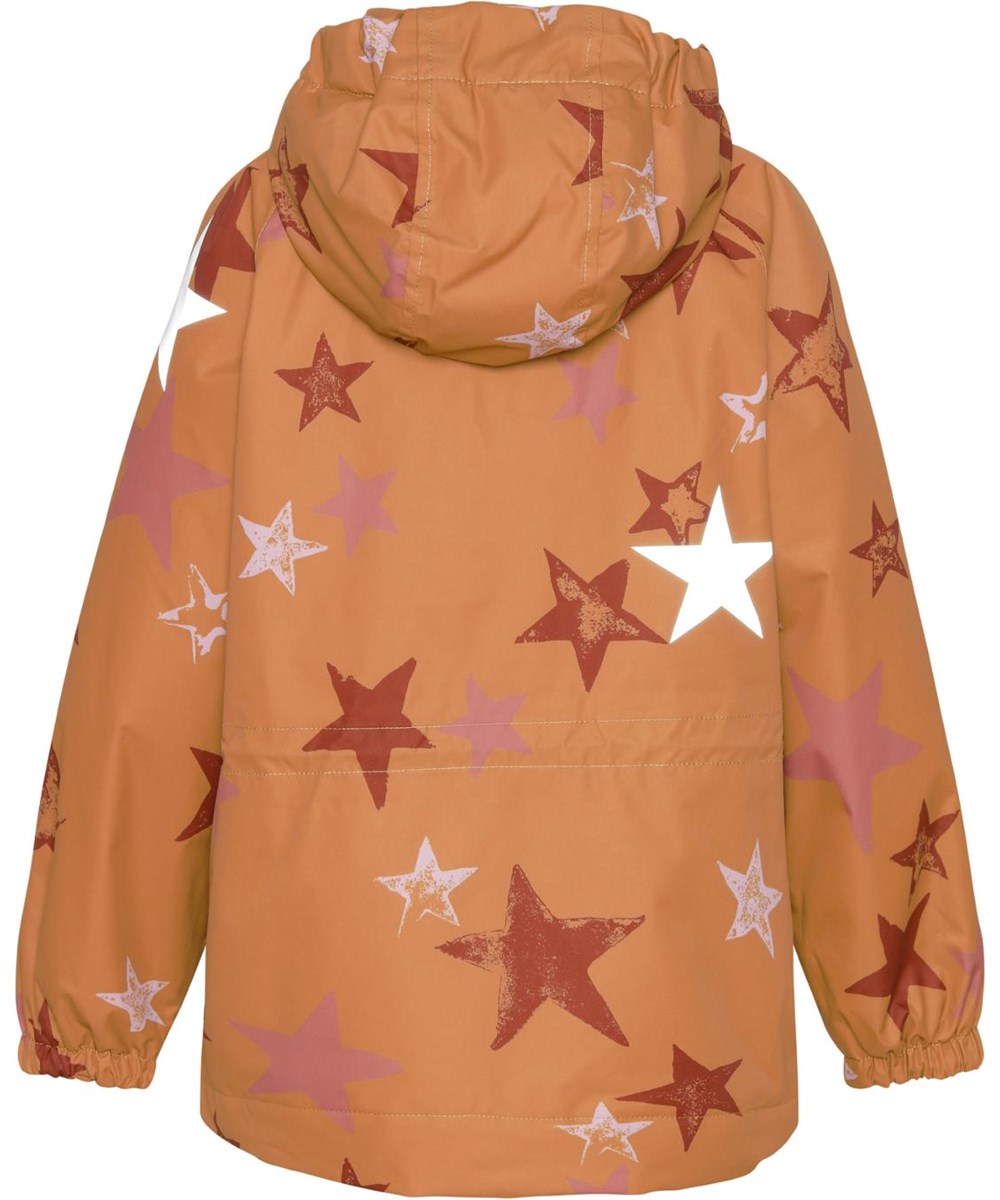 Heiko - Rosewood Star - Recycelte Unisex-Jacke mit Stern-Print