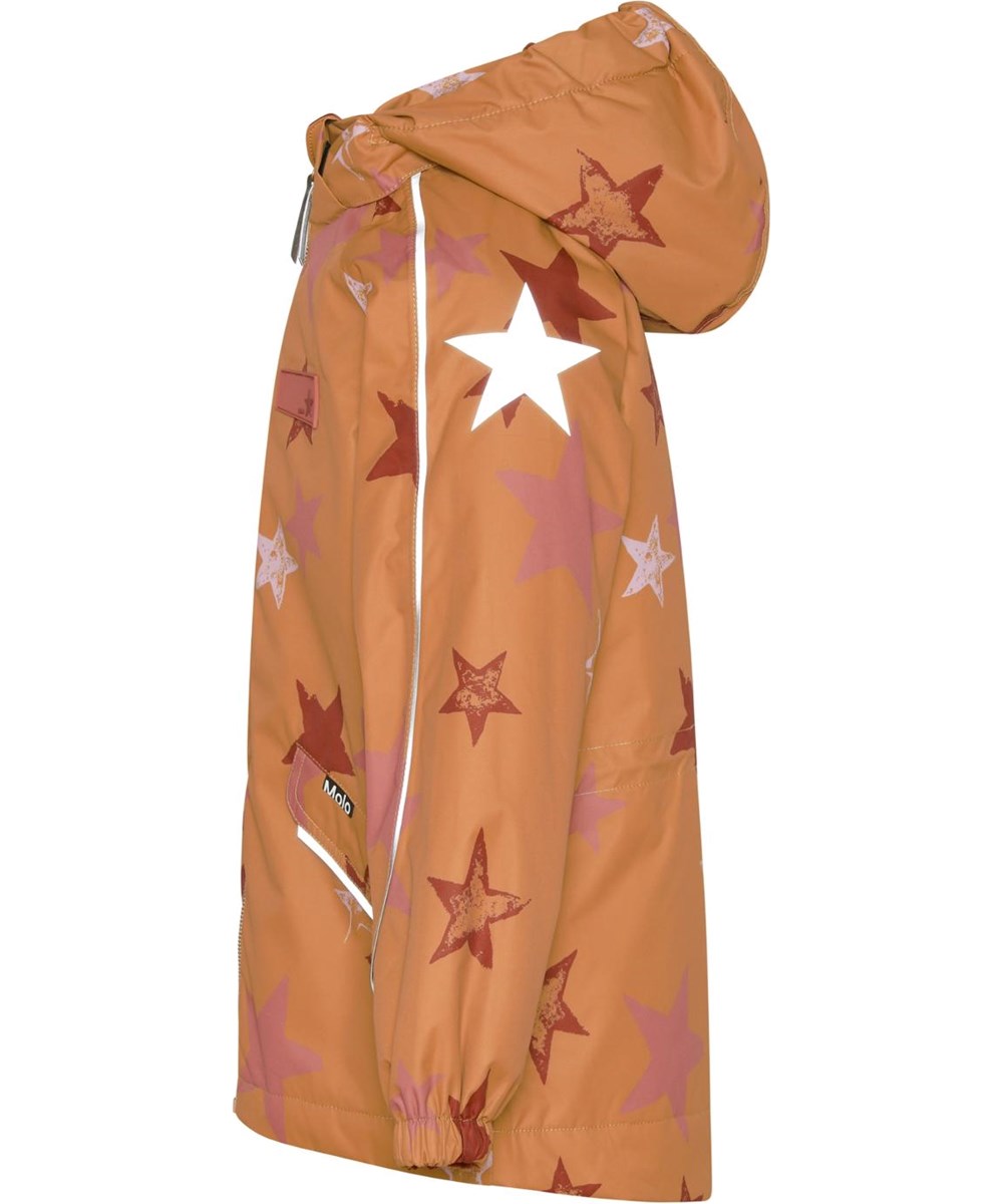 Heiko - Rosewood Star - Recycelte Unisex-Jacke mit Stern-Print