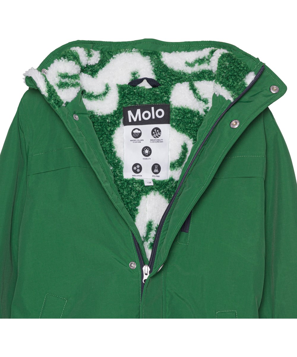 Heiko - Woodland Green - Recycelte grüne Unisex-Winterjacke