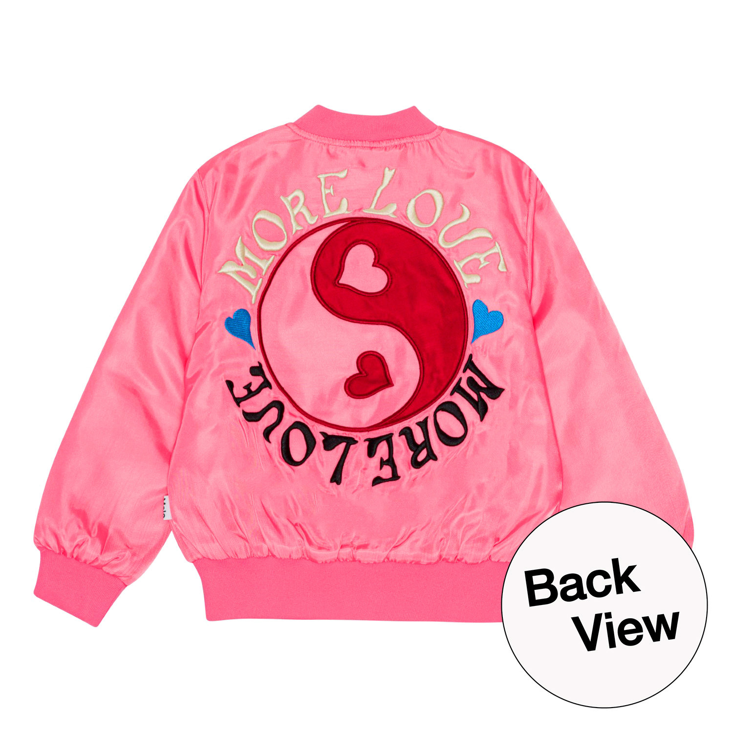 Hella - Confetti - Rosa Bomberjacke für Kinder mit aufgesticktem 