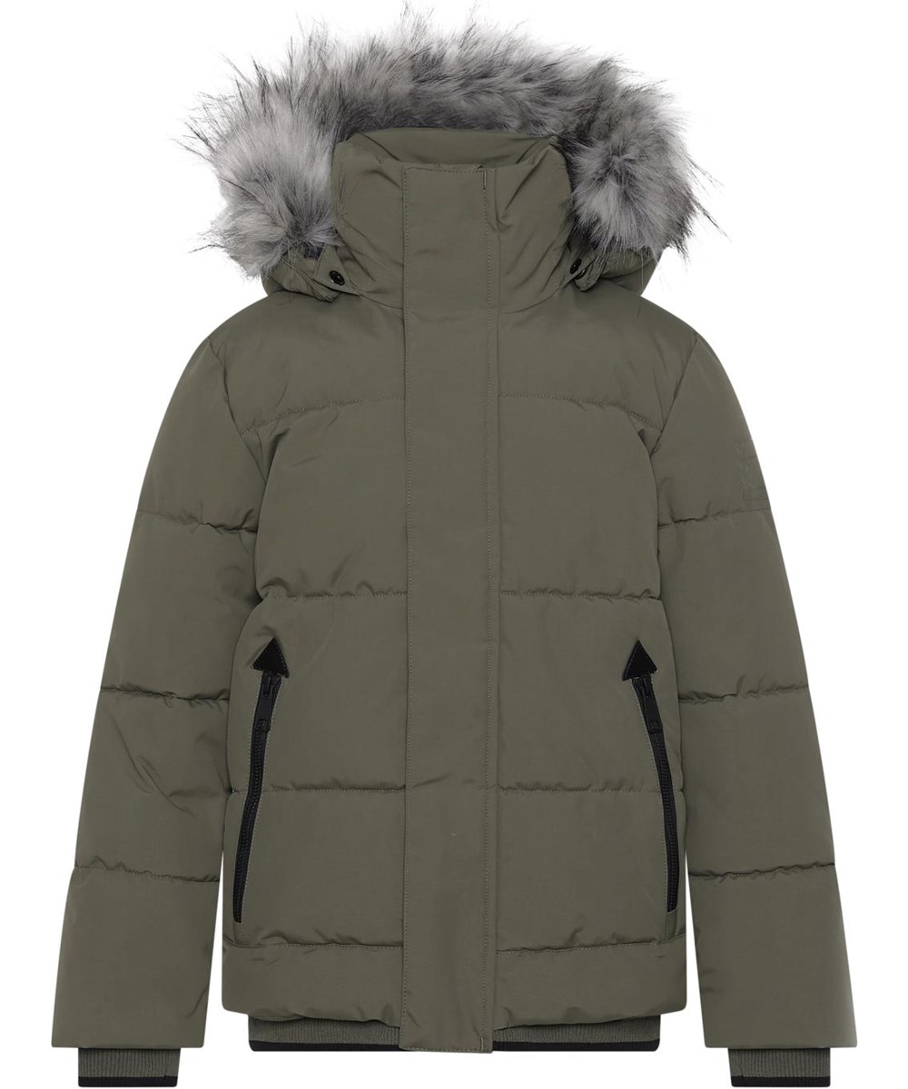 Herbert - Vegetation - Dunkelgrüne Winterjacke mit  