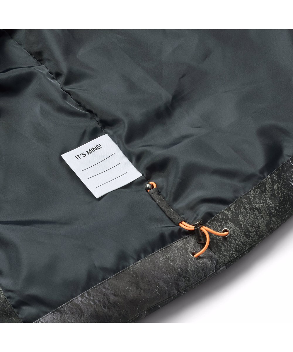 Hilo - Moon - Warme und funktionale Jacke für Kinder aus recyceltem Polyester mit praktischem Reißverschluss, hohem Kragen und abnehmbarer Kapuze.