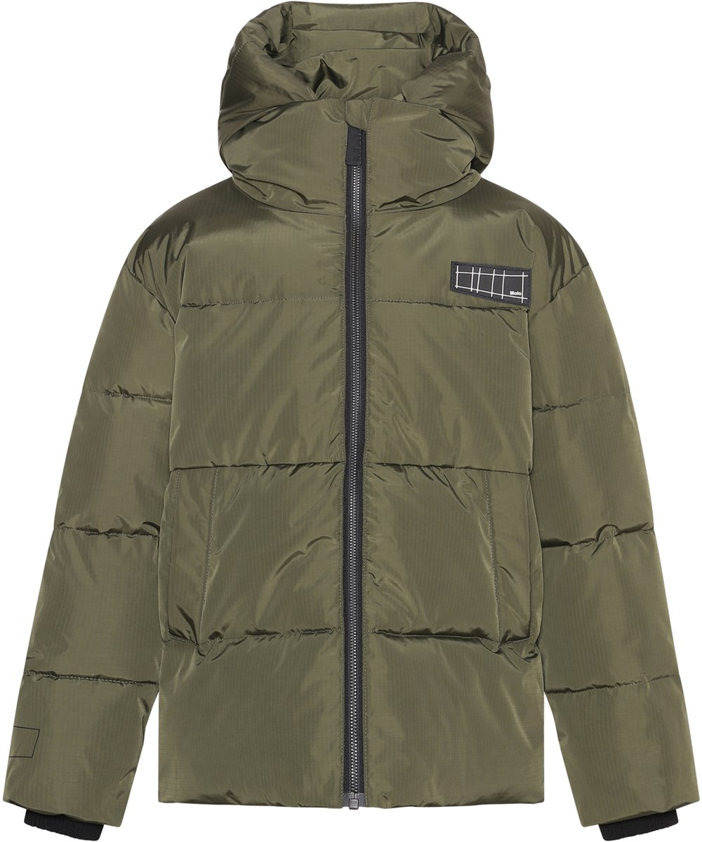 Hilo - Vegetation - Blaue Bomberjacke aus recycelten Daunen