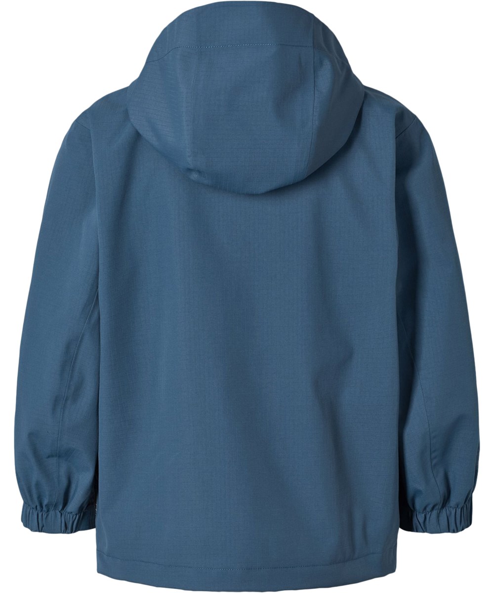 Hobson - Oceanica - Dunkelblaue Funktionsjacke für Kinder, die wind- und wasserdicht ist und aus recyceltem Nylon besteht.