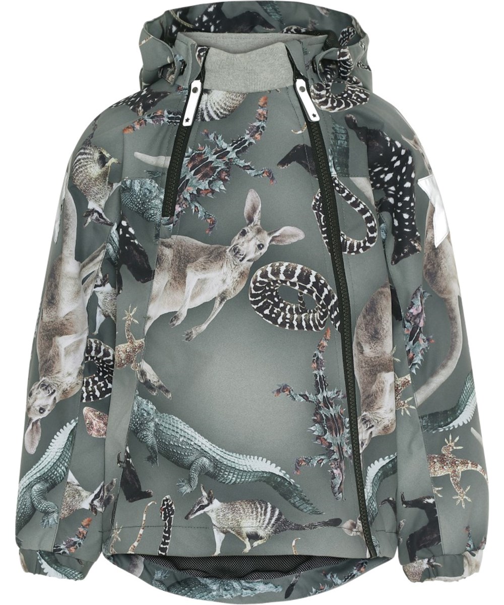 Hopla - Camo Bush Animals - Wasserdichte Jacke mit Tier Print