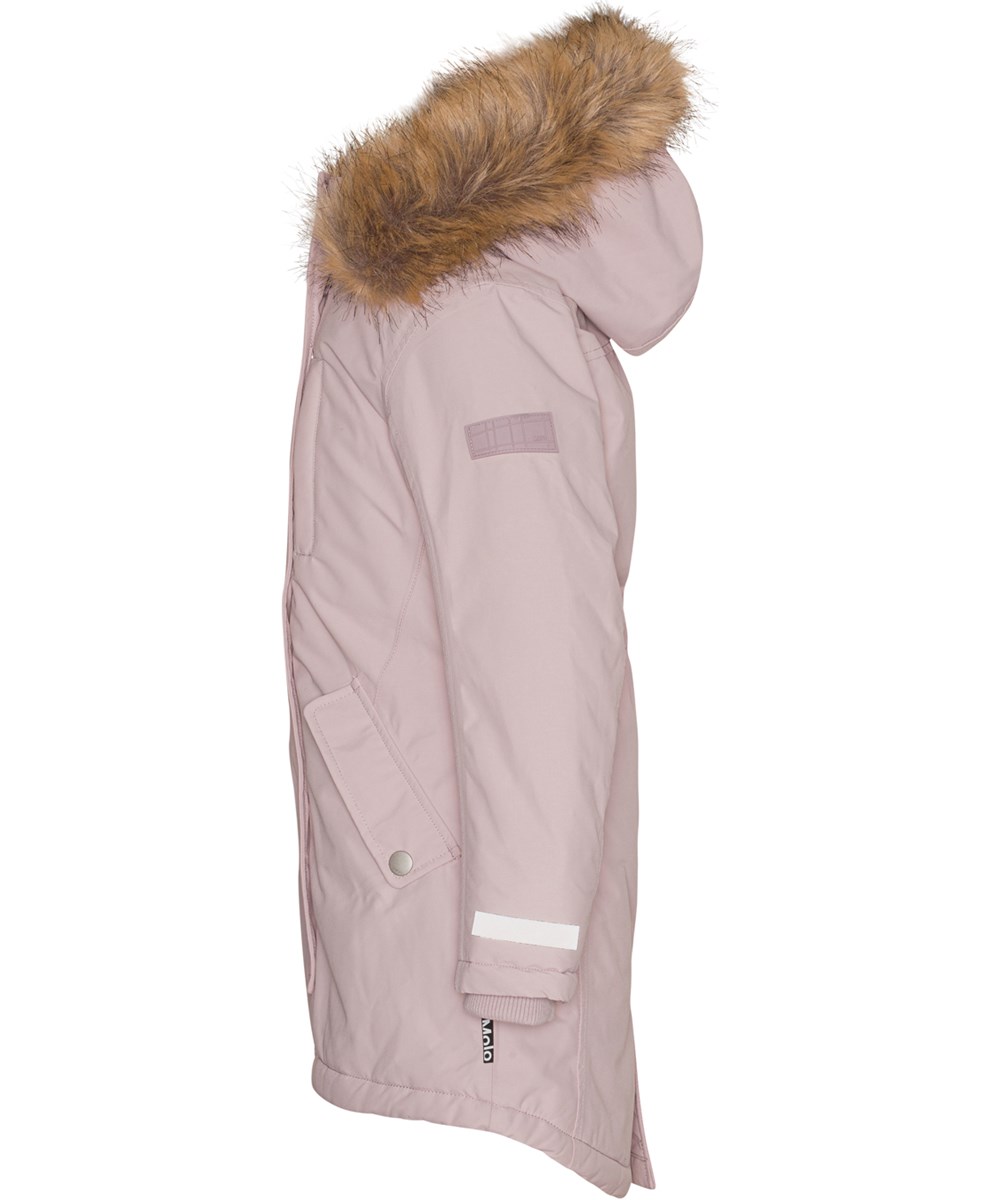 Peace - Berry Ice - Recycelte Parka-Winterjacke mit Blumendruck
