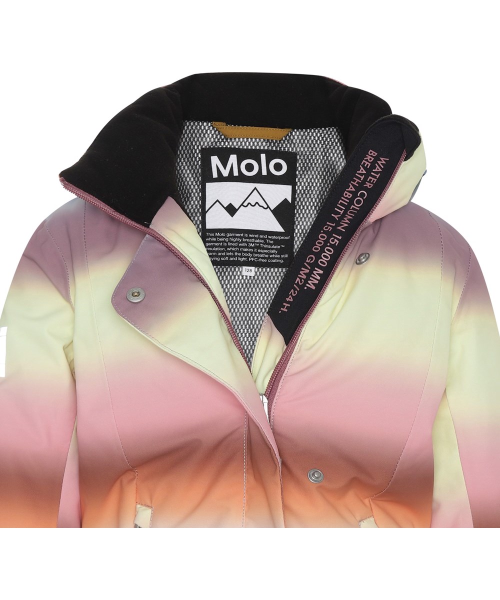 Pearson - Misty Rainbow - Wasserdichte und recycelte Skijacke mit Regenbogen-Print