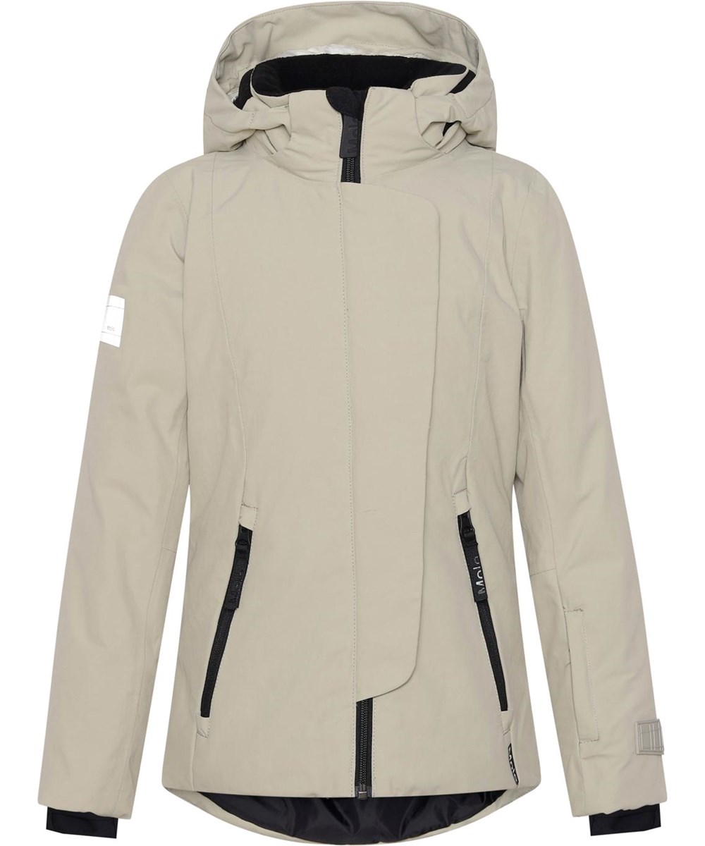 Pearson - Moon Sand - Recycelte beige und schwarze Skijacke