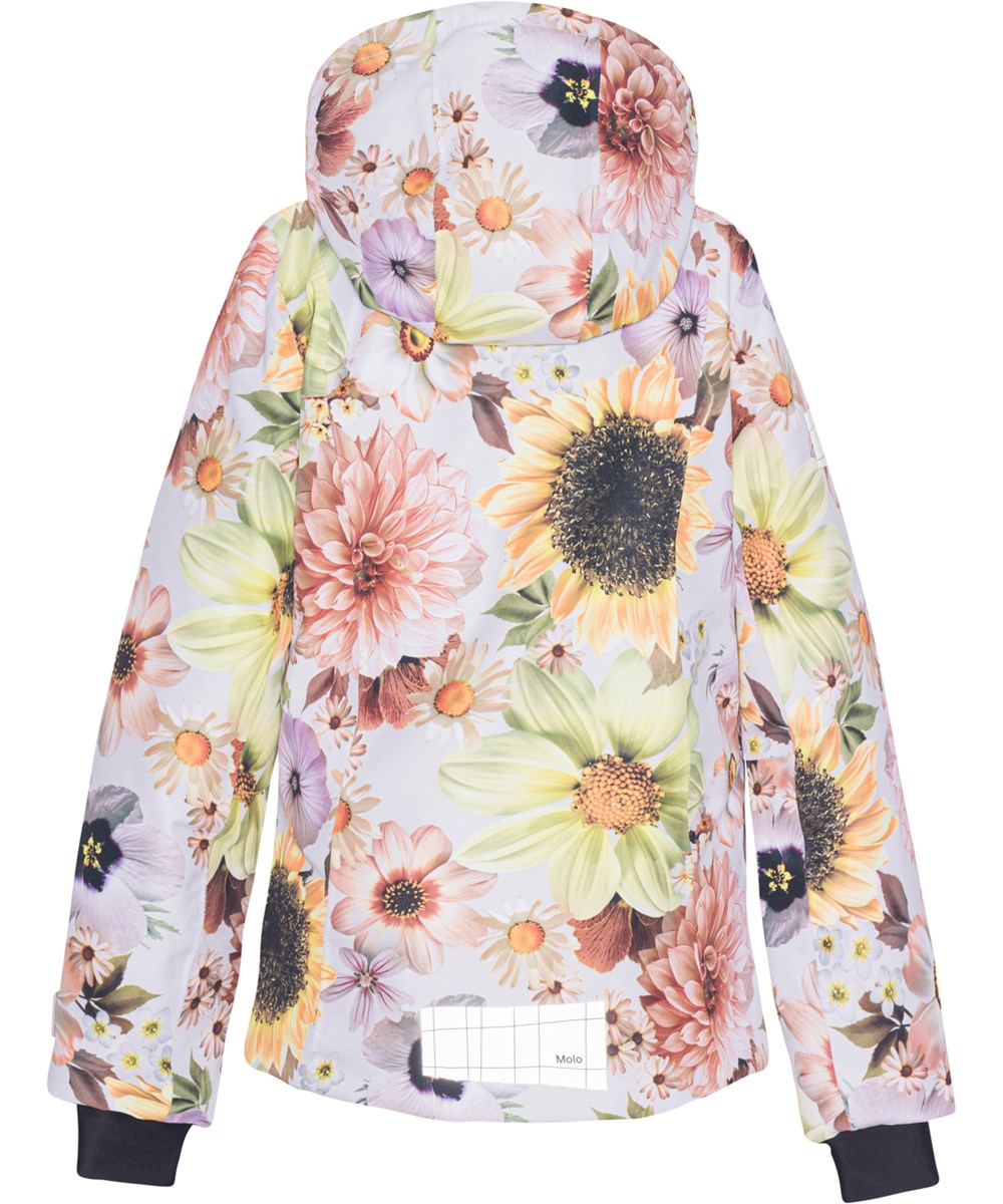 Pearson - Retro Flowers - Recycelte Skijacke mit Blumendruck