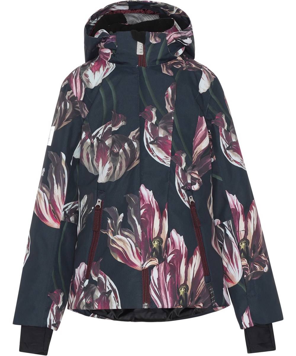 Pearson - Tulips - Wasserdichte und recycelte Skijacke mit Tulpen