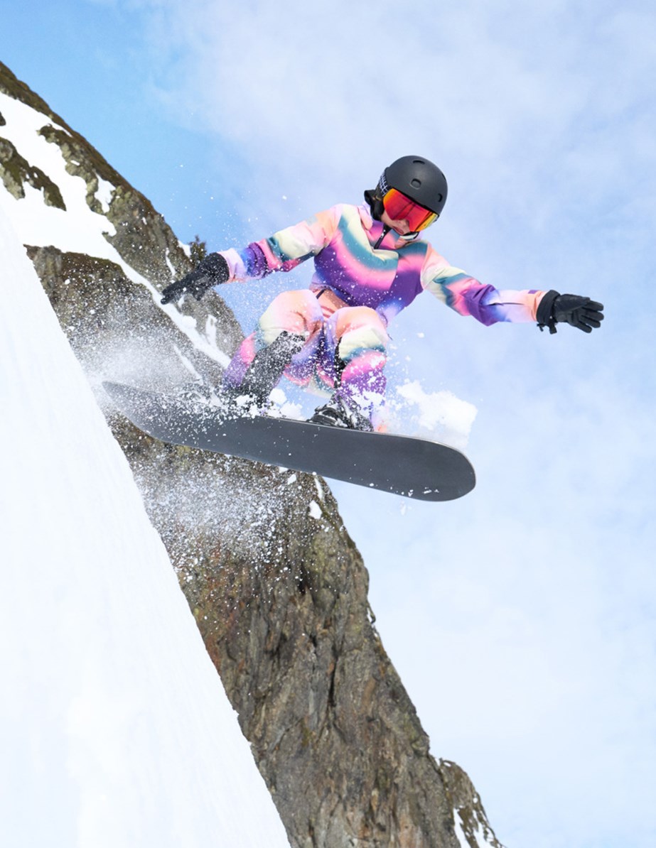 Pearson - Wavy Rainbow - Wind- und wasserdichte Skijacke für Kinder aus recyceltem Polyester.