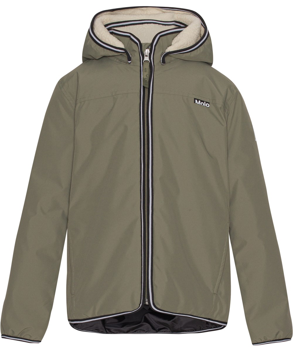 Winner - Dusty Green - Gefütterte und wasserdichte Jacke in Dunkelgrün