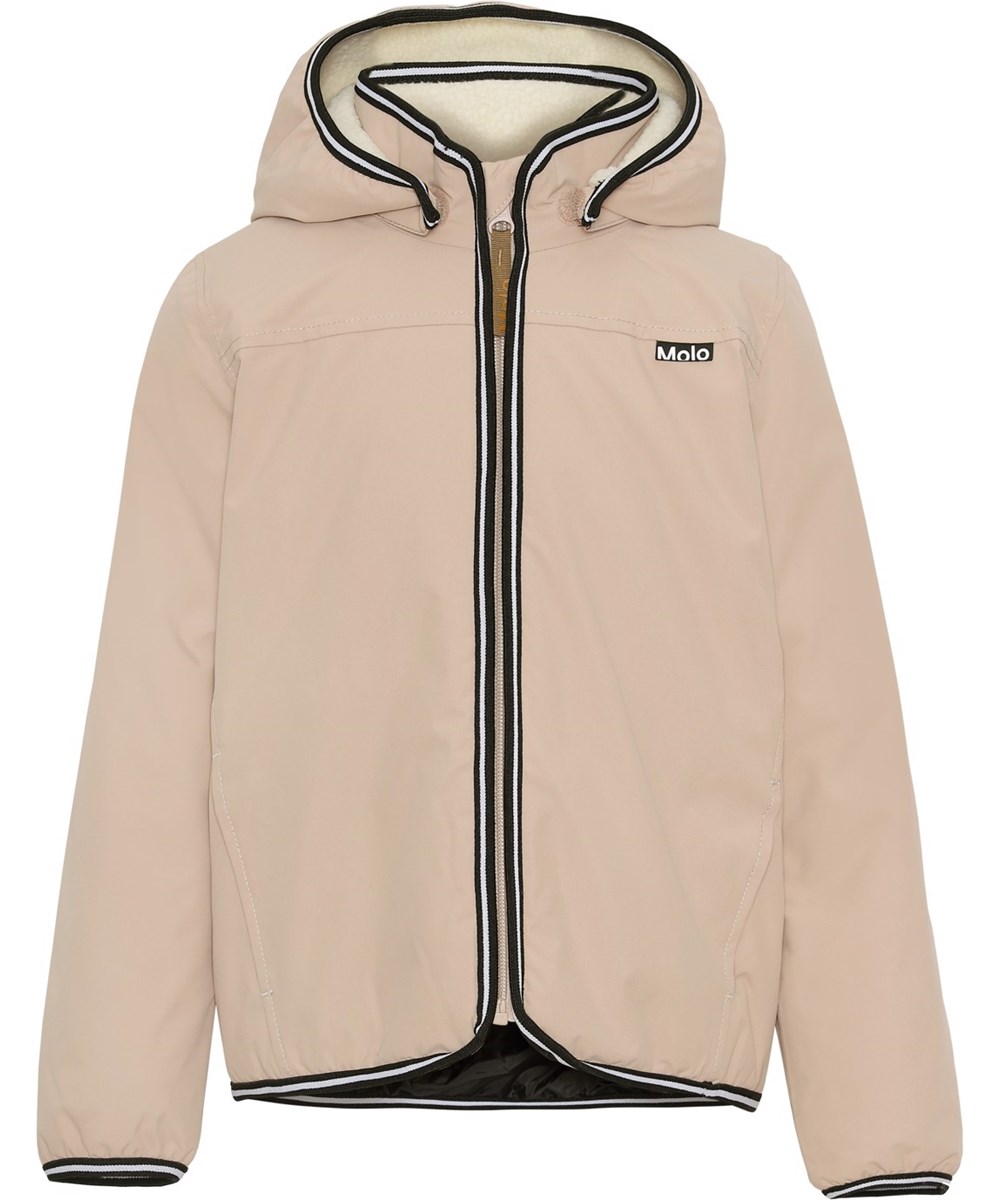 Winner - Nougat - Recycelte, gefütterte, wasserabweisende Jacke in Rosa 